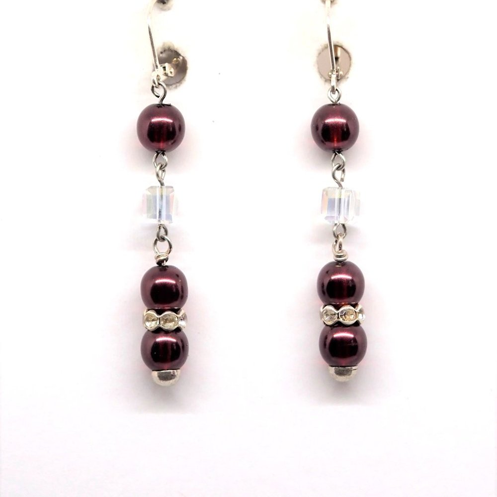Wine & Ice Earrings